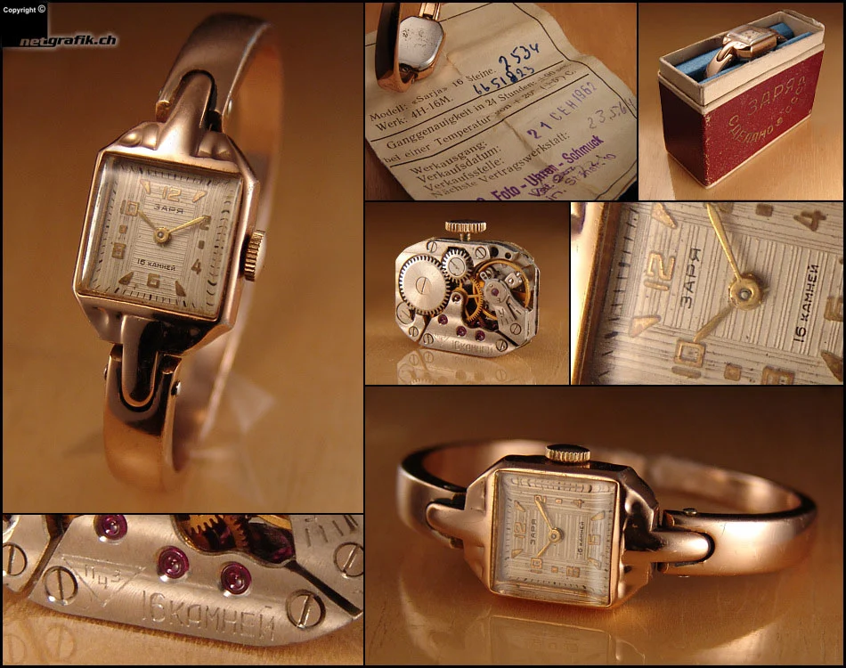 zarya watch CCCP USSR soviet mechanical watch