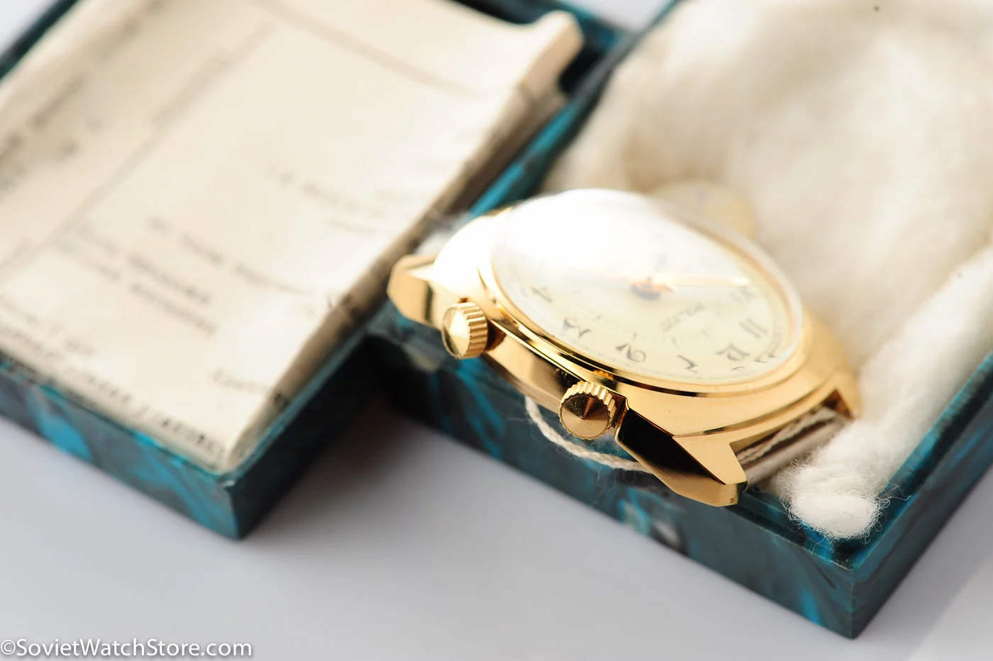 TIME CAPSULE: Soviet gold-plated Poljot with alarm, NOS!