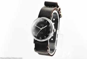 soviet watch Заря Zarya black NATO strap