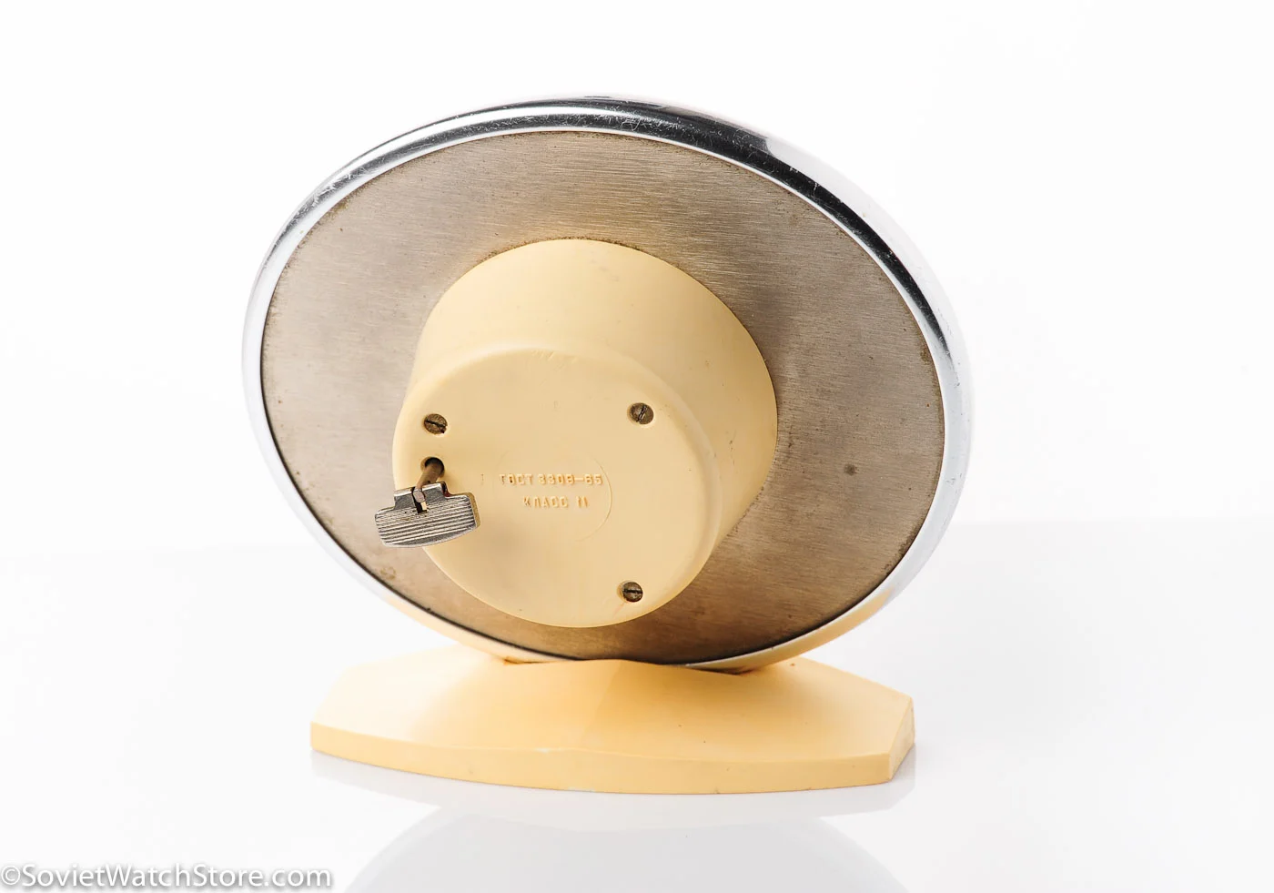 Molnija vintage mechanical table clock