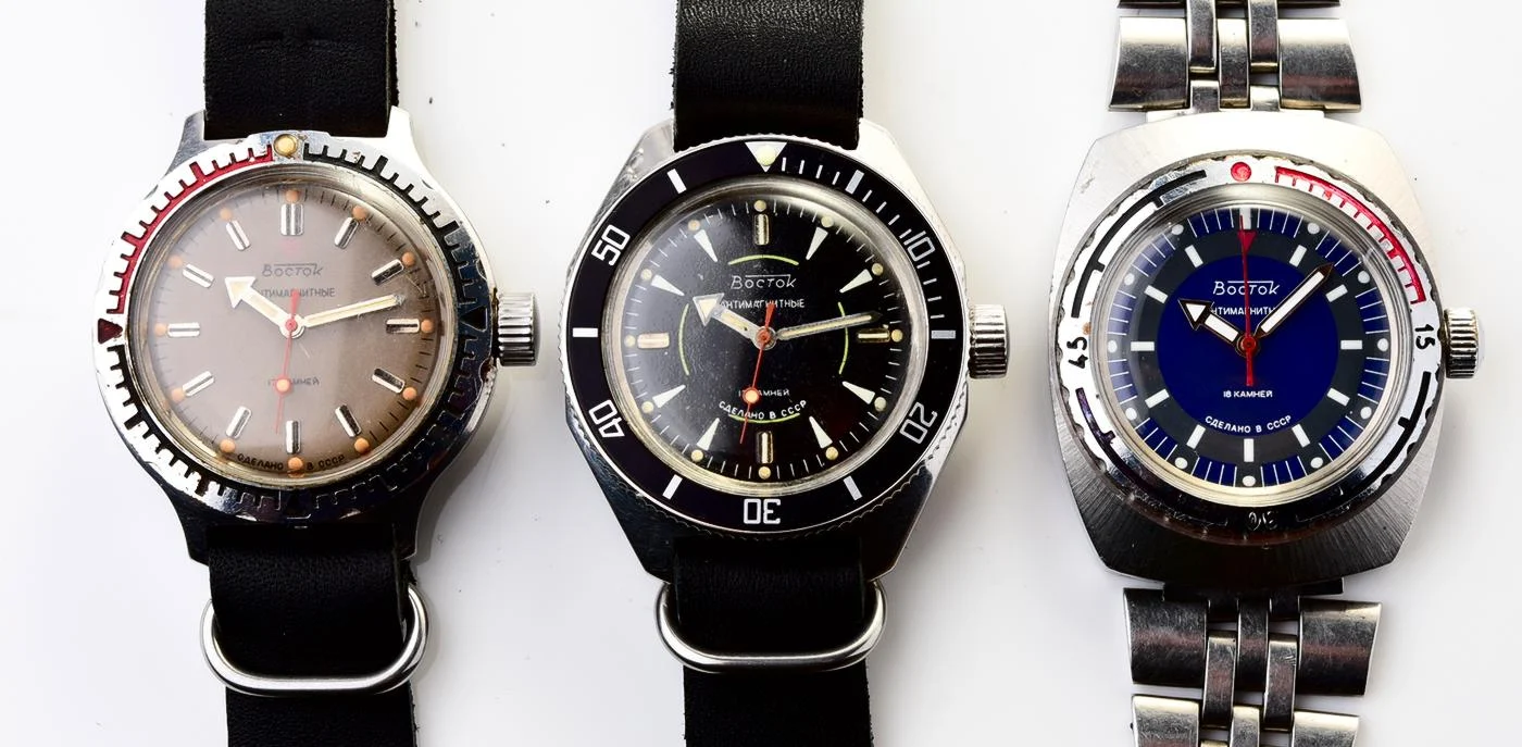 Black bezels for Vostok Amphibias & Komandirskie!