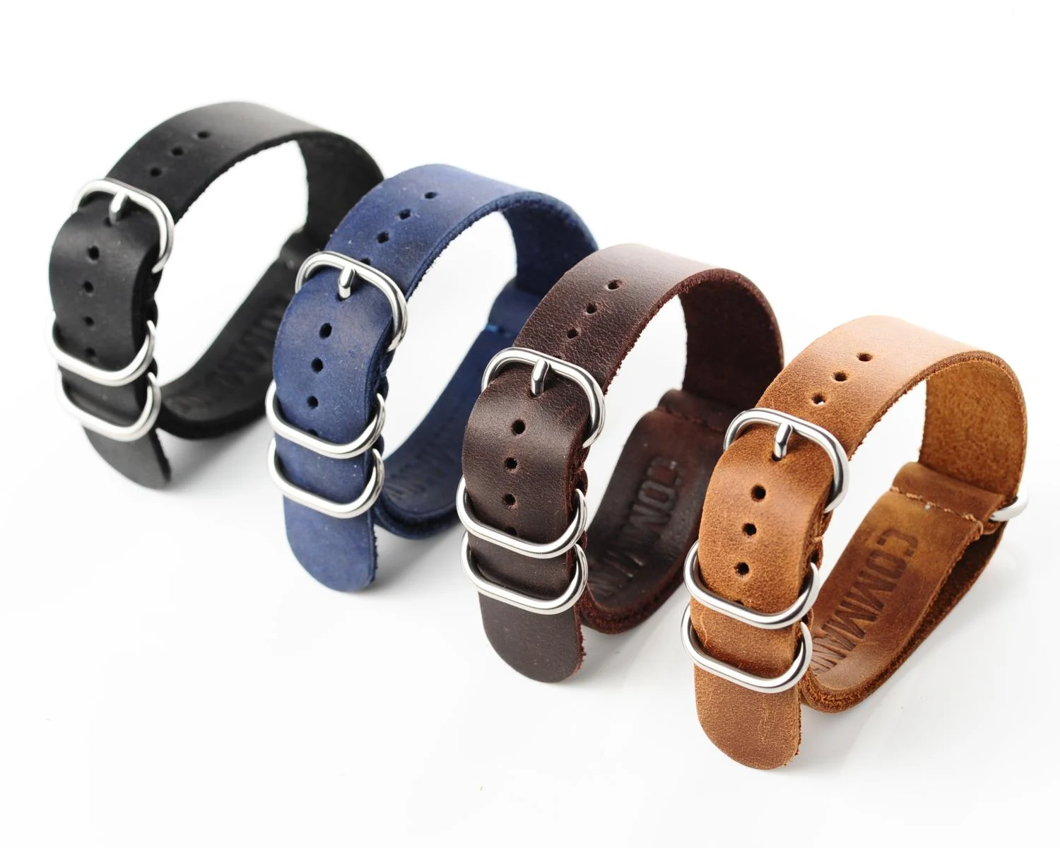 NATO Commander dark brown leather 18mm-SCS_5397