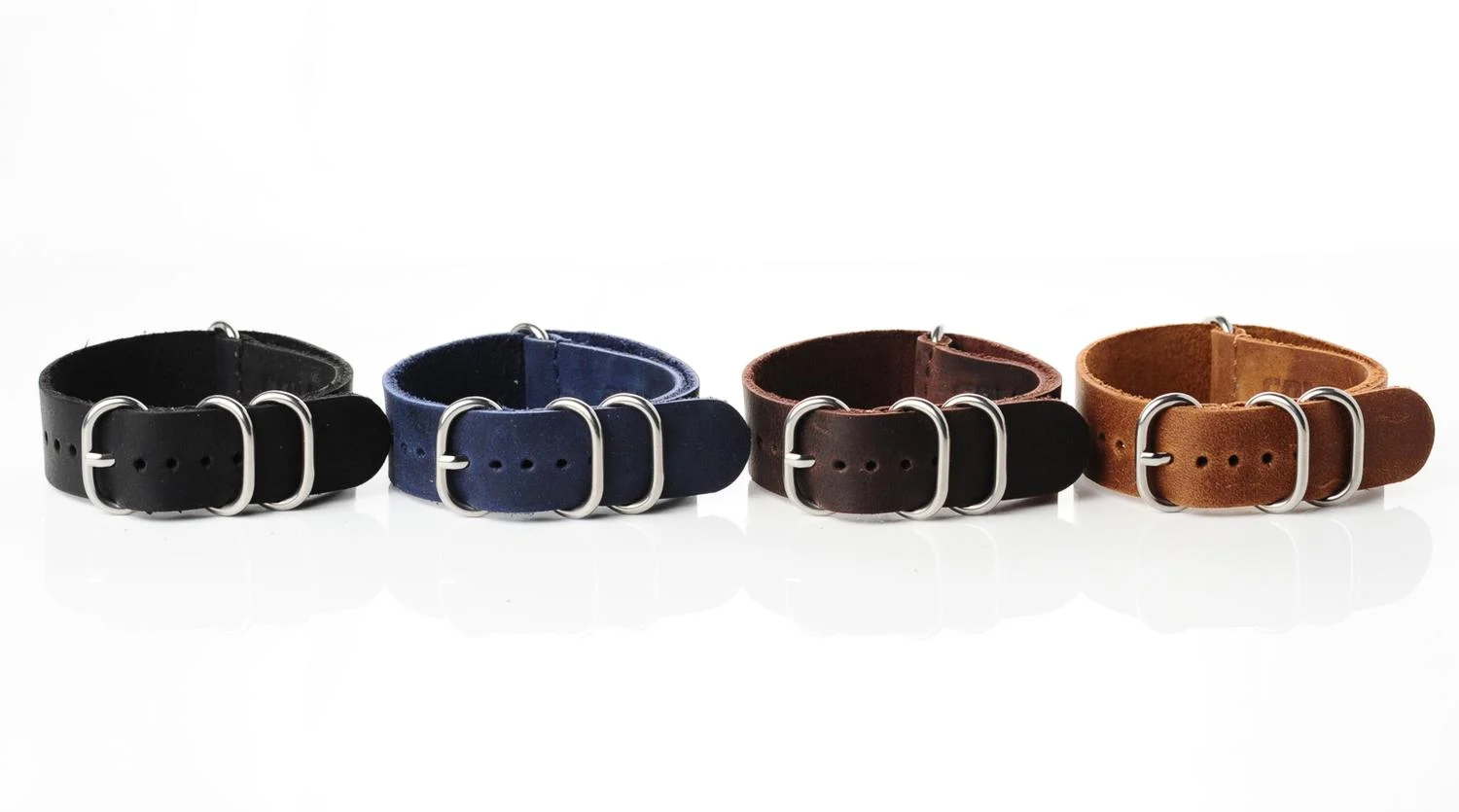 NATO Commander dark brown leather 18mm-SCS_5403