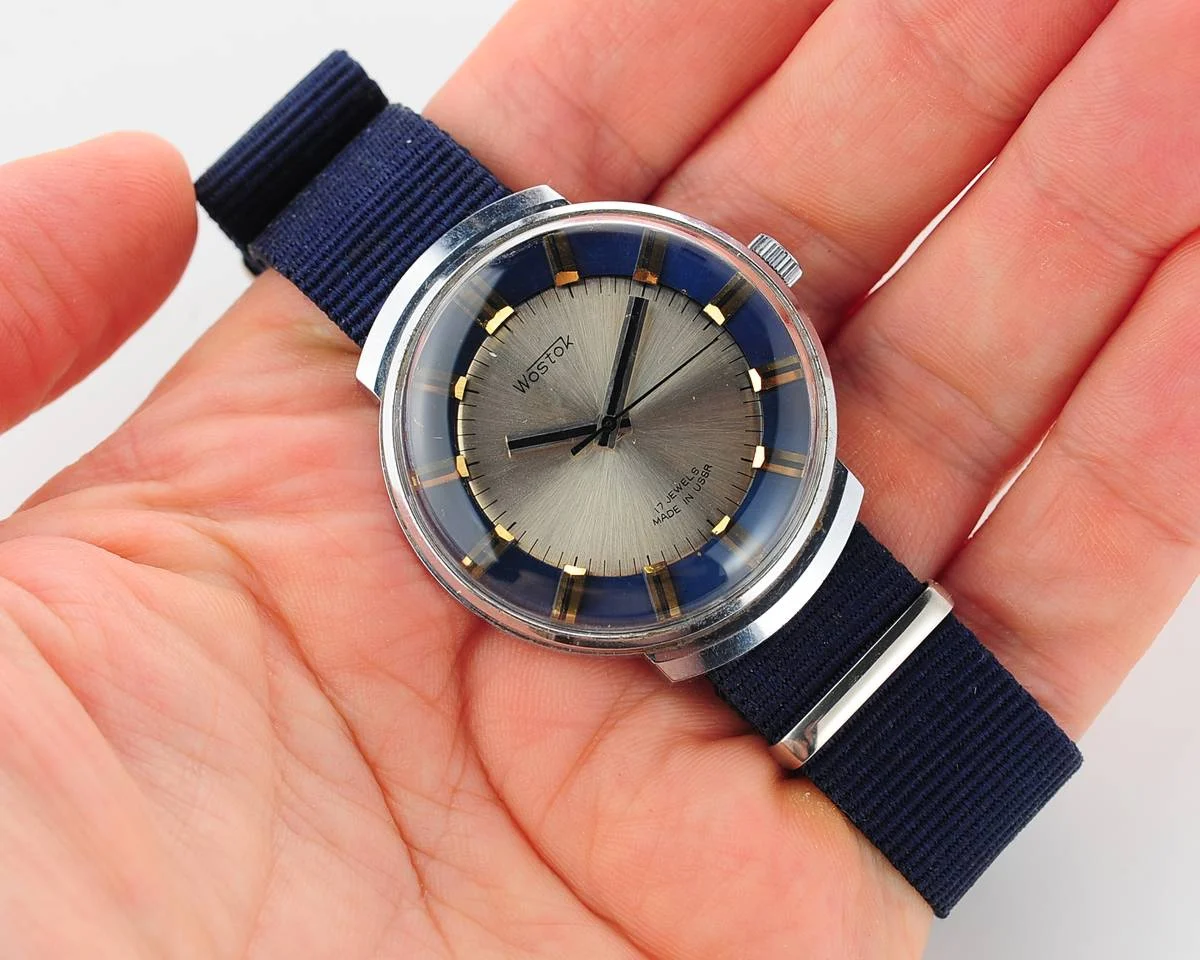 watch Wostok blue ring dial 4956-0041_01