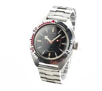 Soviet Vostok Amphibia mechanical wristwatch with original Vostok bracelet