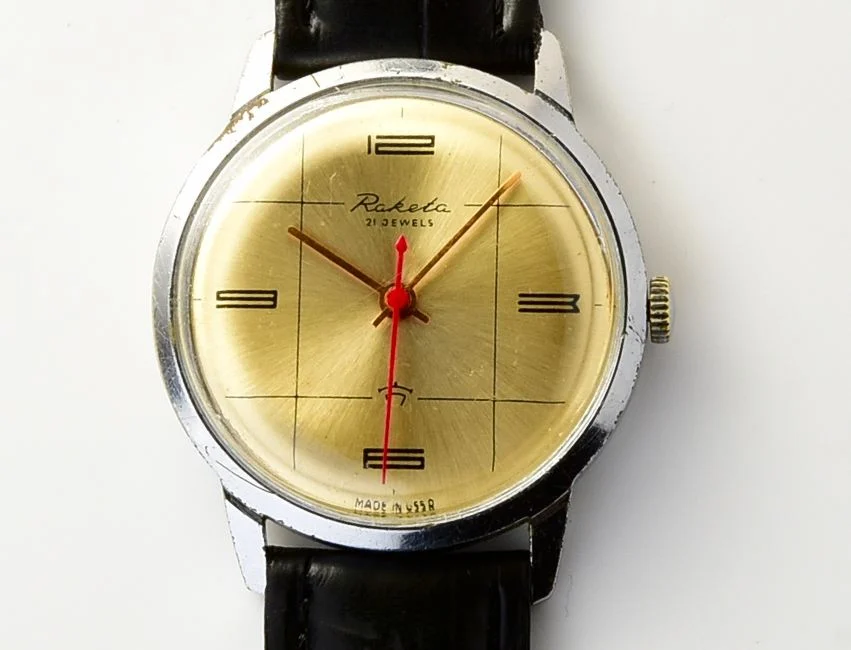 Vintage mechanical Raketa watch