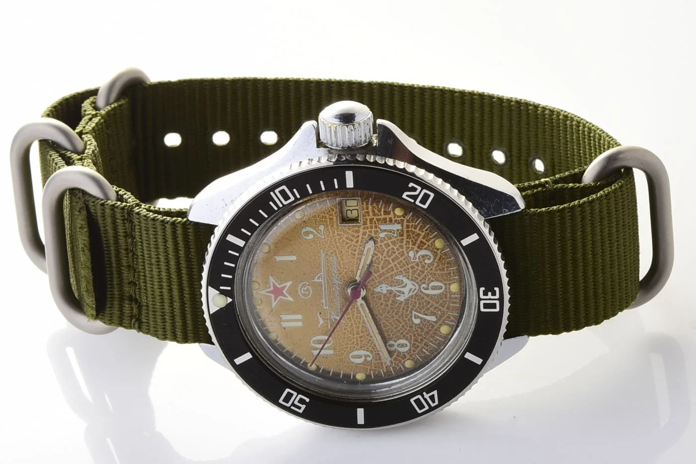 Komandirskie Soviet mechanical wrist watch