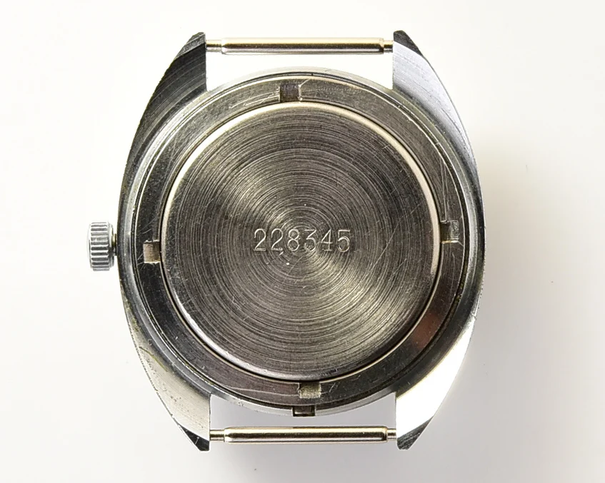 Soviet Poljot mechanical wrist watch with vintage stainless steel bracelet