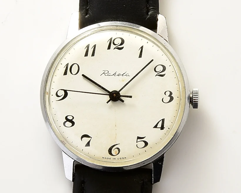Soviet Raketa elegant vintage wristwatch