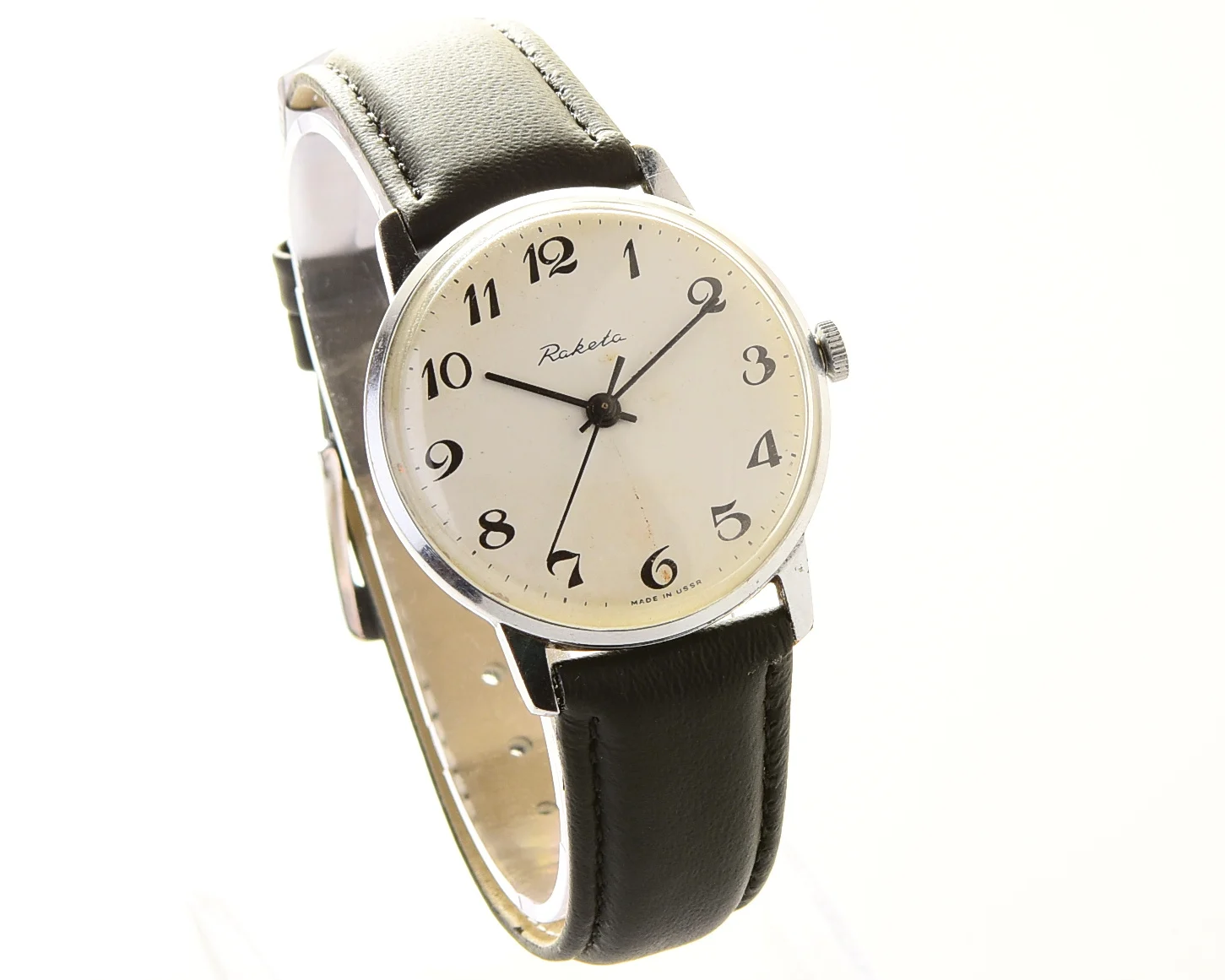Soviet Raketa elegant vintage wristwatch