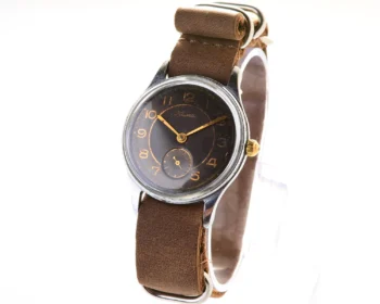 Vintage Soviet Kama mechanical watch fro the 1st quarter of 1957 + NATO Commander leather strap!