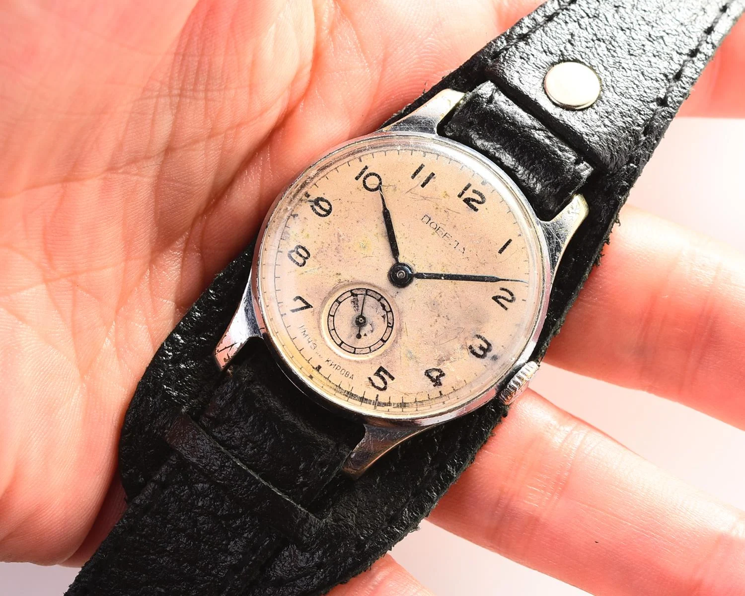 Vintage mechanical watch Pobeda, 1st quarter 1953