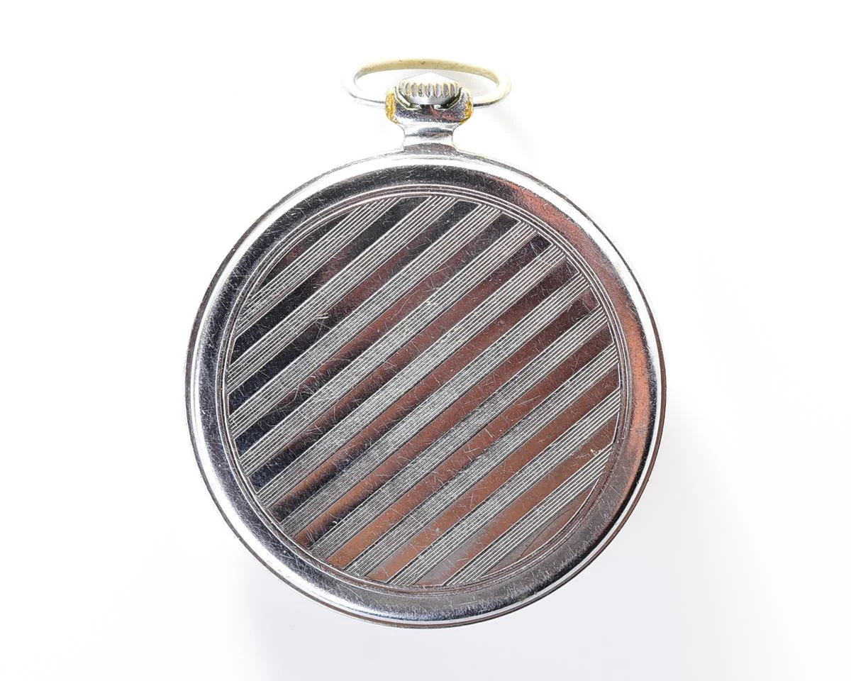Molnija open face vintage Soviet pocket watch