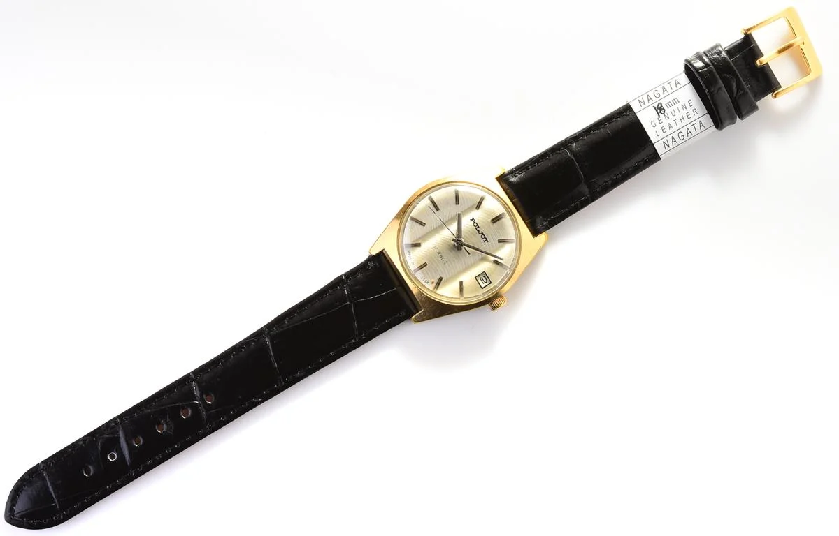 Vintage Poljot mechanical watch, gold-plated AU10