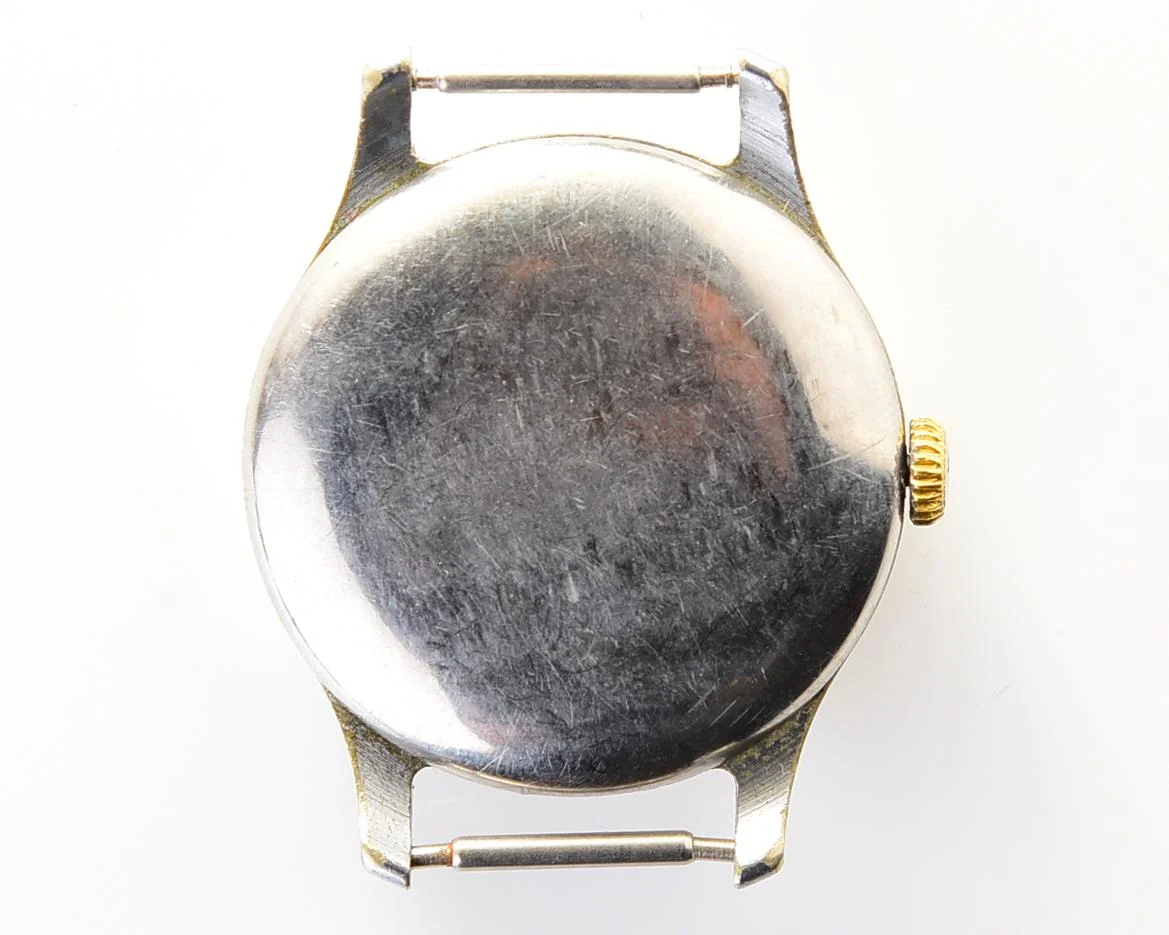 Vintage Soviet mechanical Pobeda wrist watch with central seconds hand