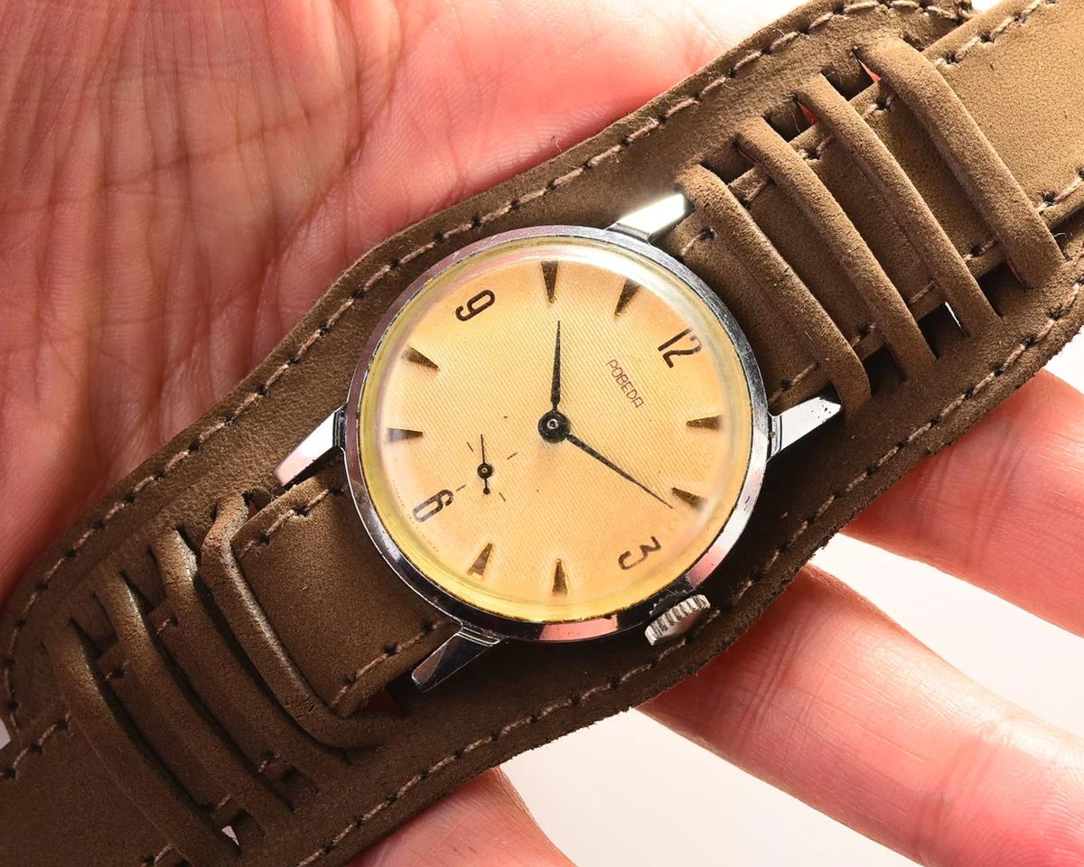 Pobeda Soviet mechanical wristwatch