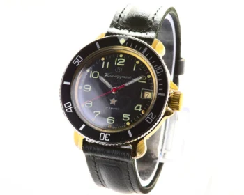 Vostok Komandirskie limited series watch - "Zakaz MO CCCP" with black bezel