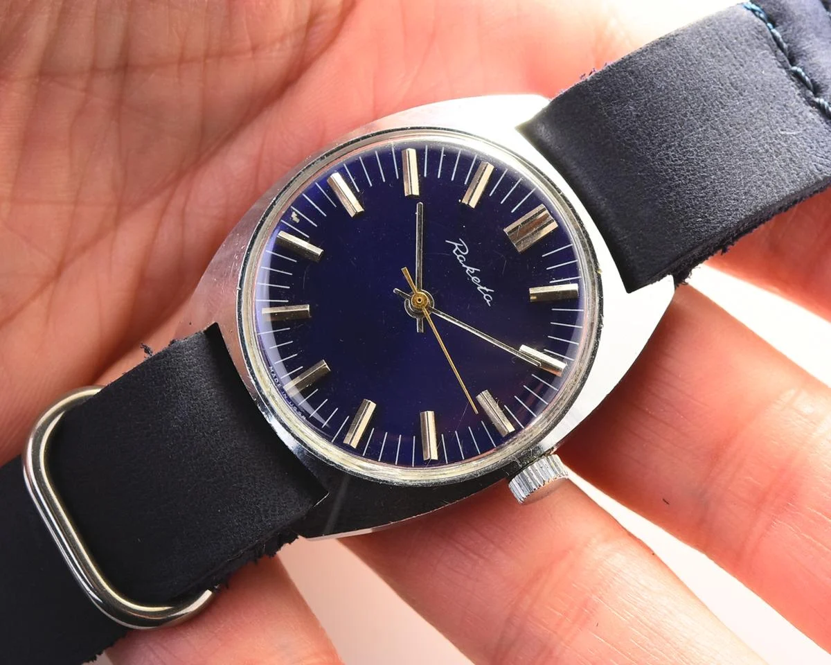 Raketa Soviet vintage mechanical wrist watch