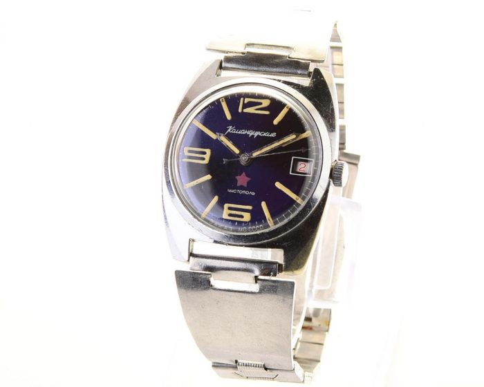 Soviet Komandirskie mechanical wrist watch - Zakaz MO CCCP!