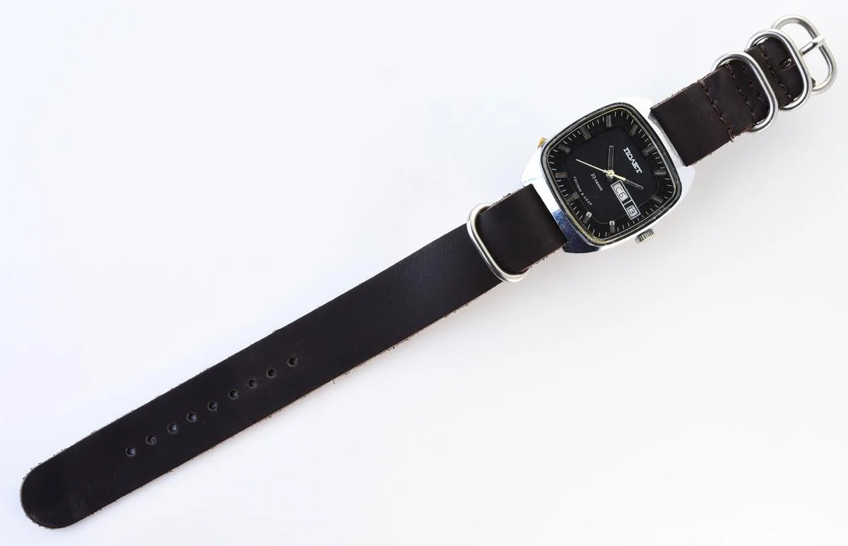 Soviet Poljot mechanical watch with automatic self winding movement