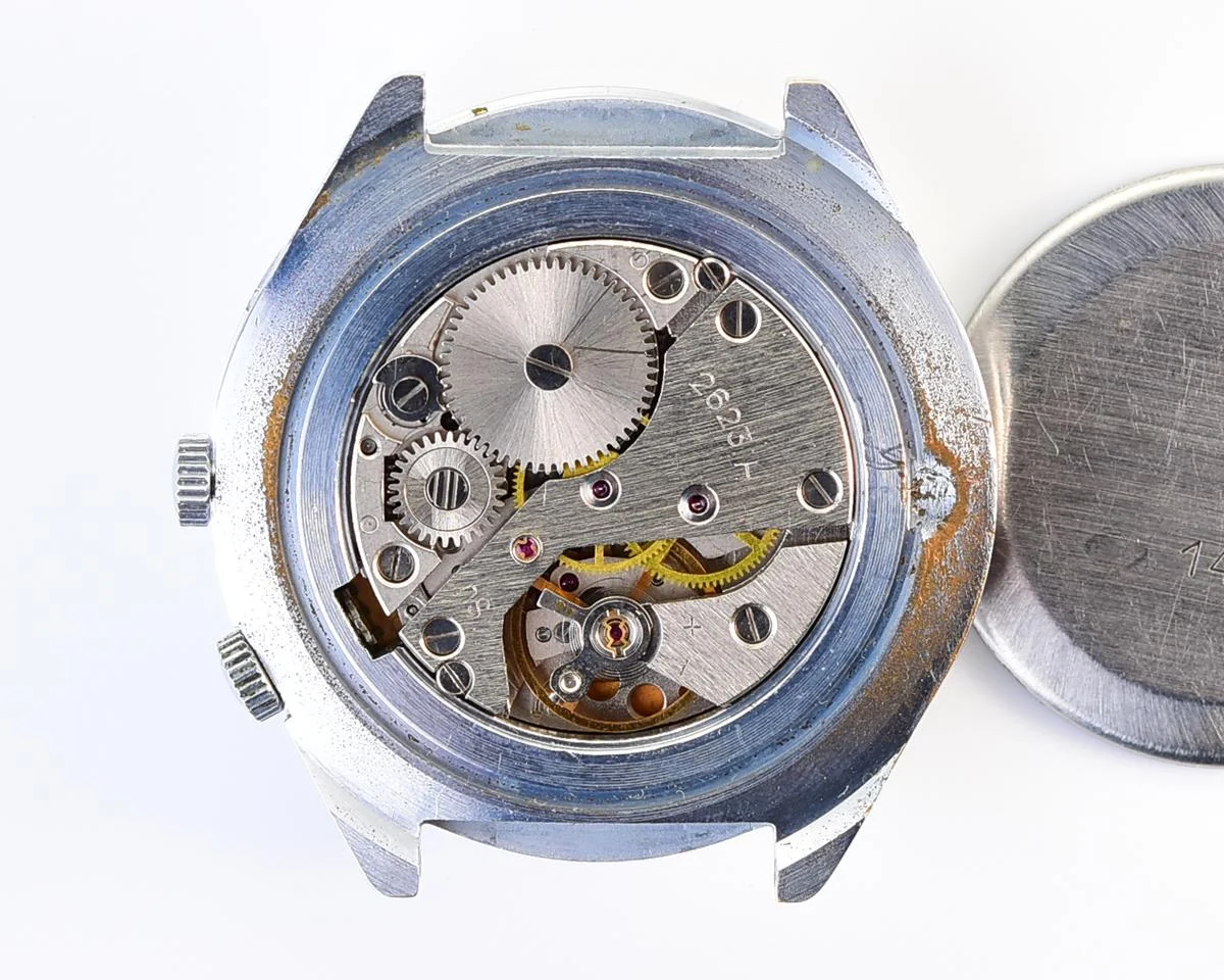 Vintage soviet Raketa watch with 24 hours 2623 mechanical movement