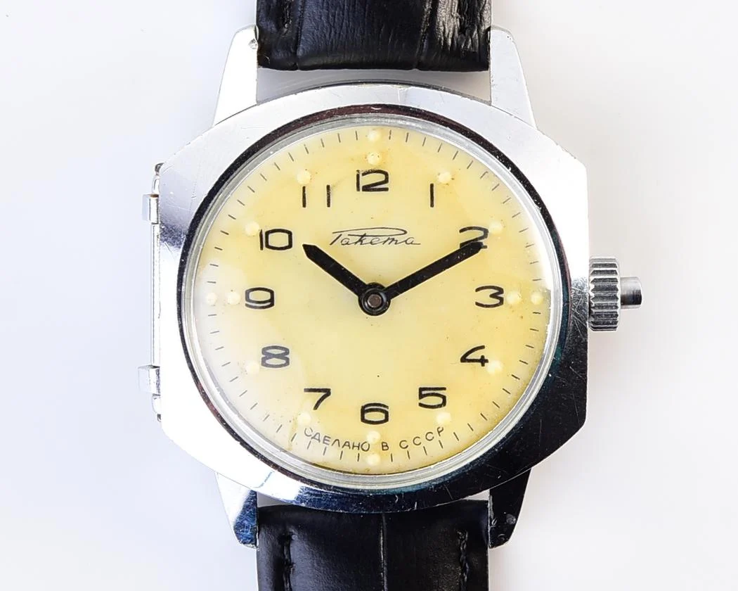 Raketa with Braille dial (for visually impaired)