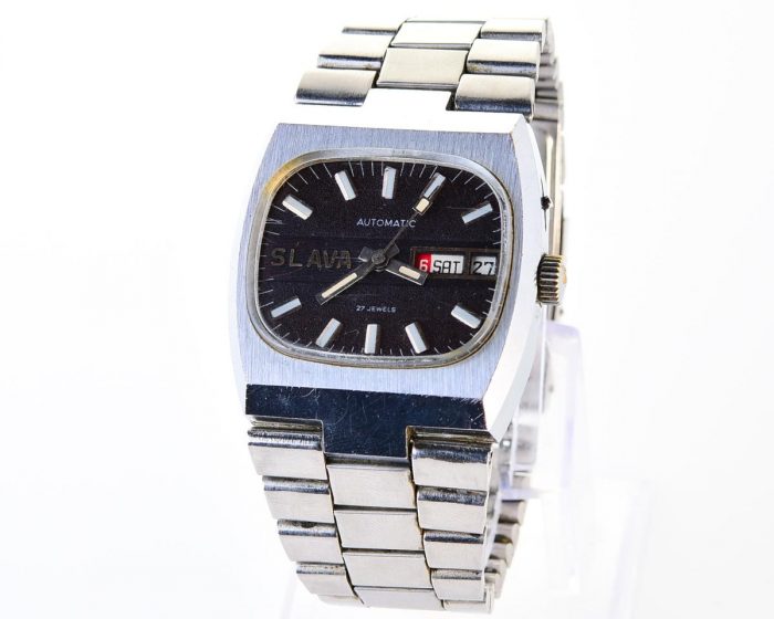 Slava-tank soviet mechanical vintage watch – automatic self winding movement