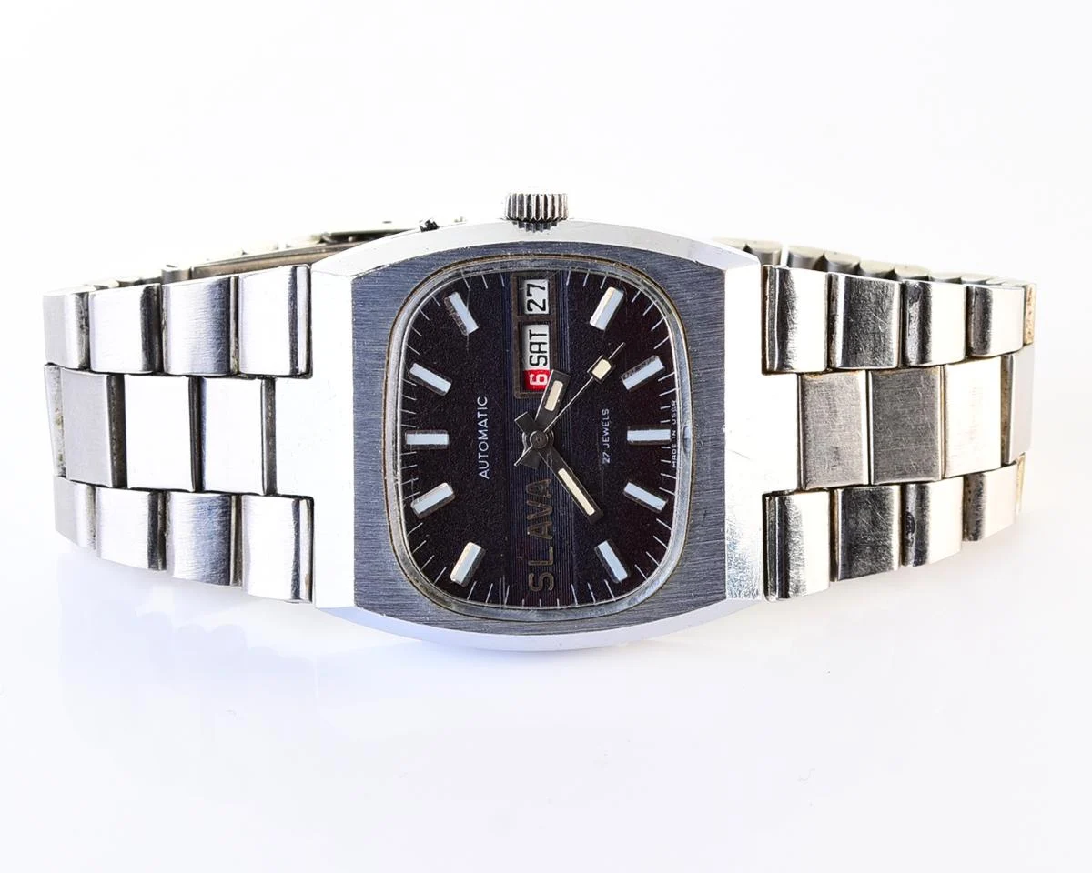 Slava-tank Soviet mechanical vintage watch – automatic self winding movement