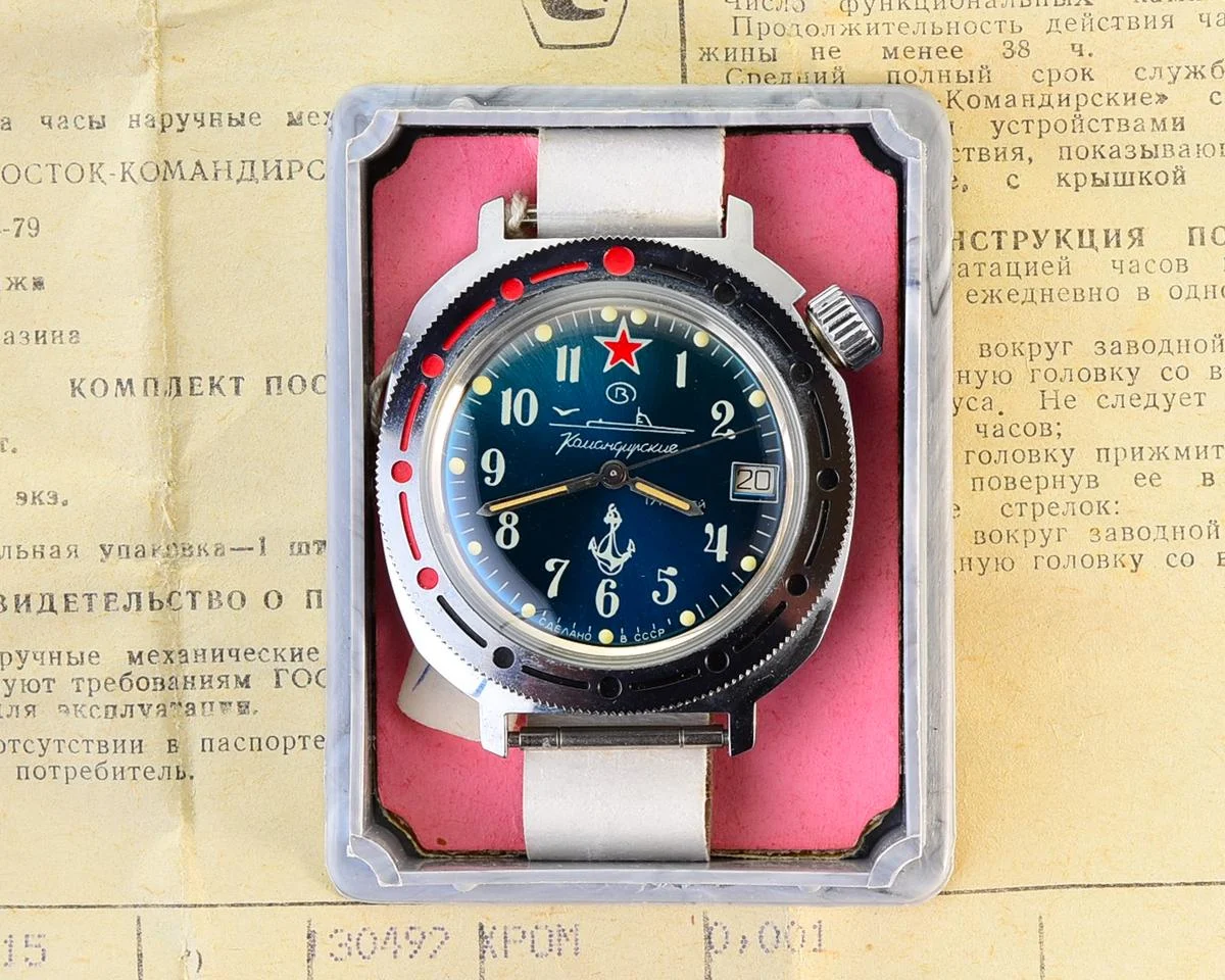 TIME CAPSULE: Vostok Komandirskie Submarine – mechanical watch – New Old Stock (NOS)!