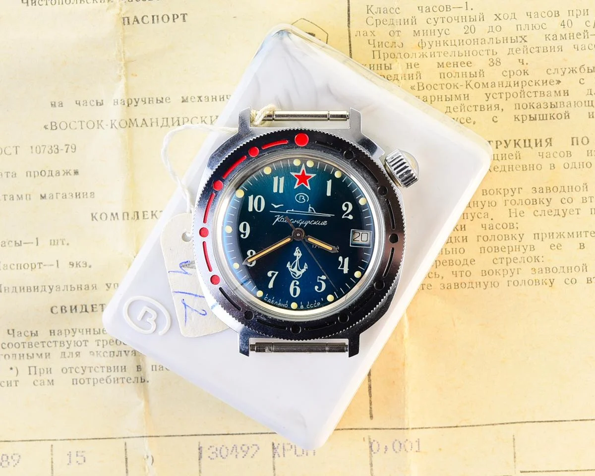 TIME CAPSULE: Vostok Komandirskie Submarine – mechanical watch – New Old Stock (NOS)!