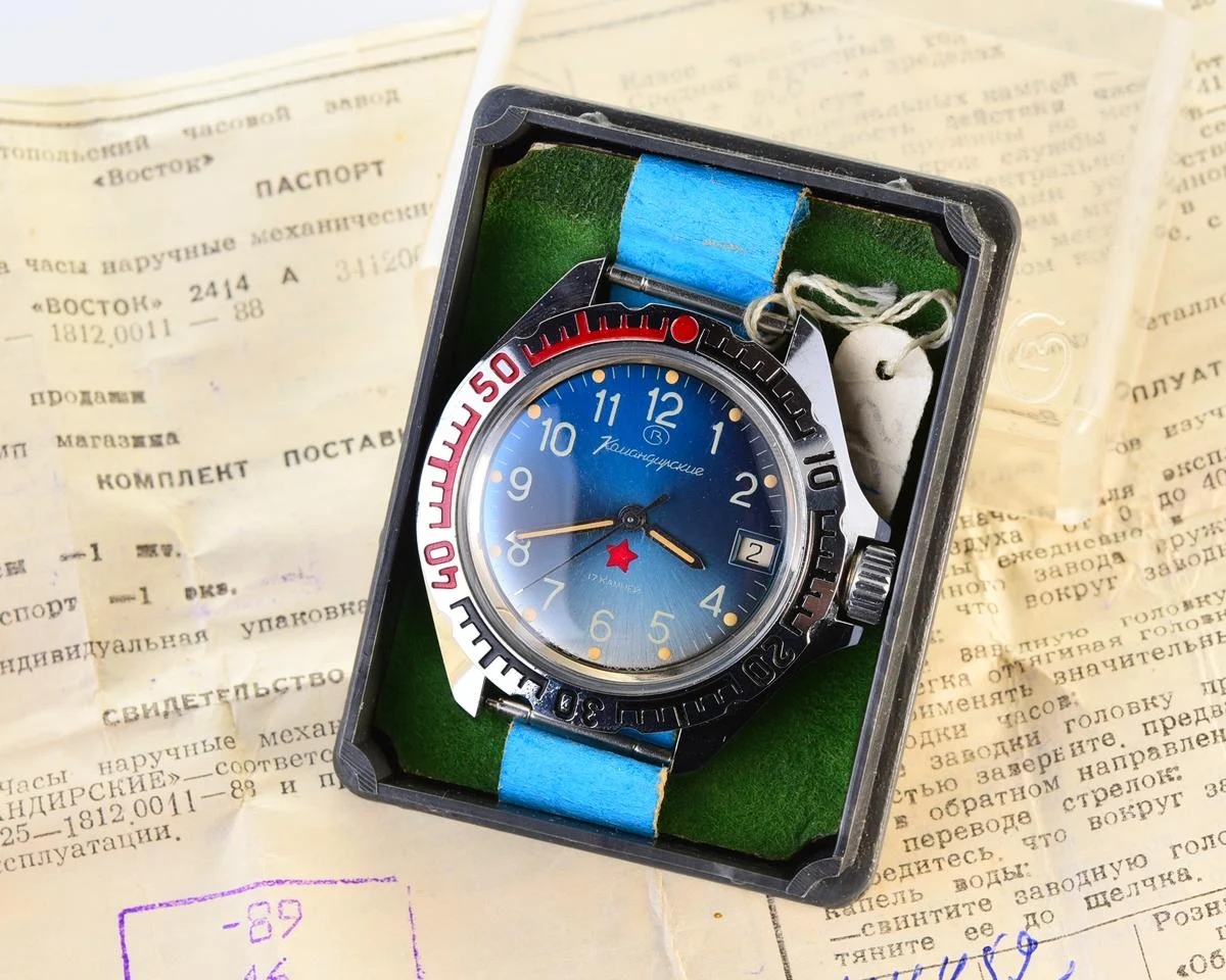 TIME CAPSULE: Vostok Komandirskie mechanical watch – New Old Stock (NOS)!