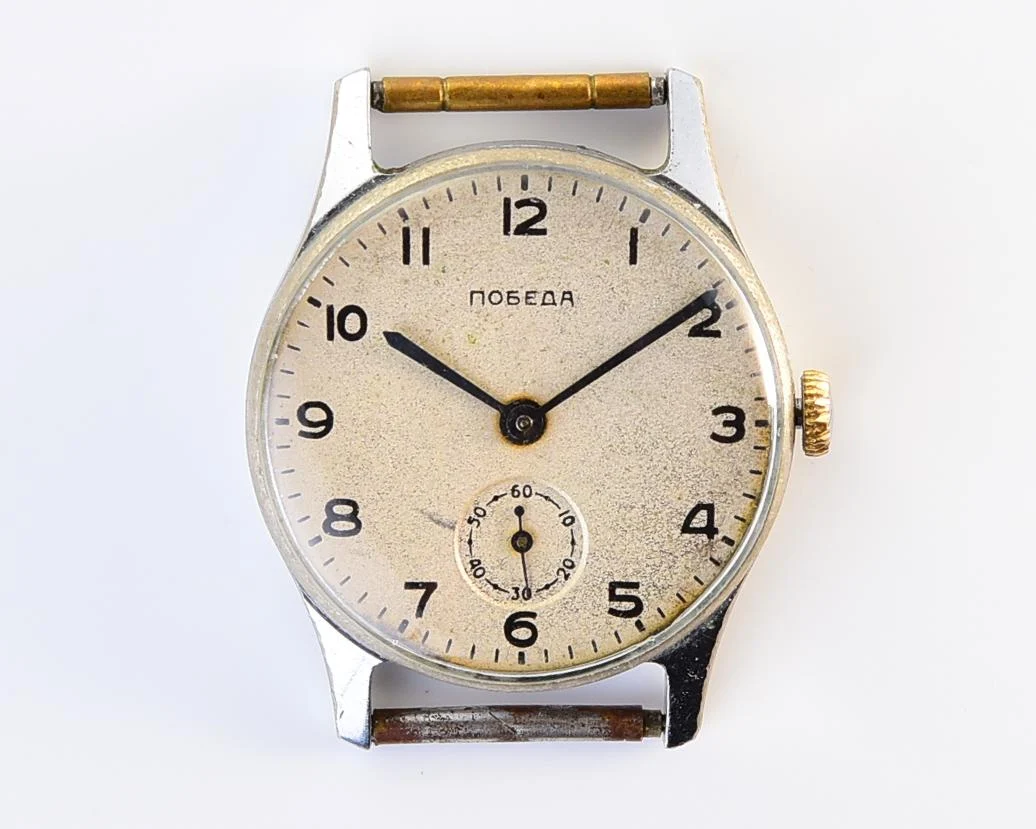 Vintage Soviet mechanical Pobeda wrist watch