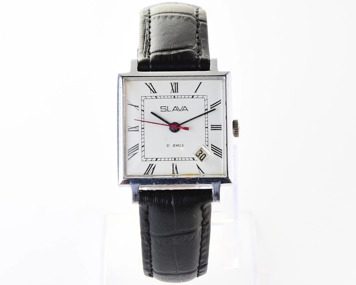 Slava Soviet mechanical vintage watch