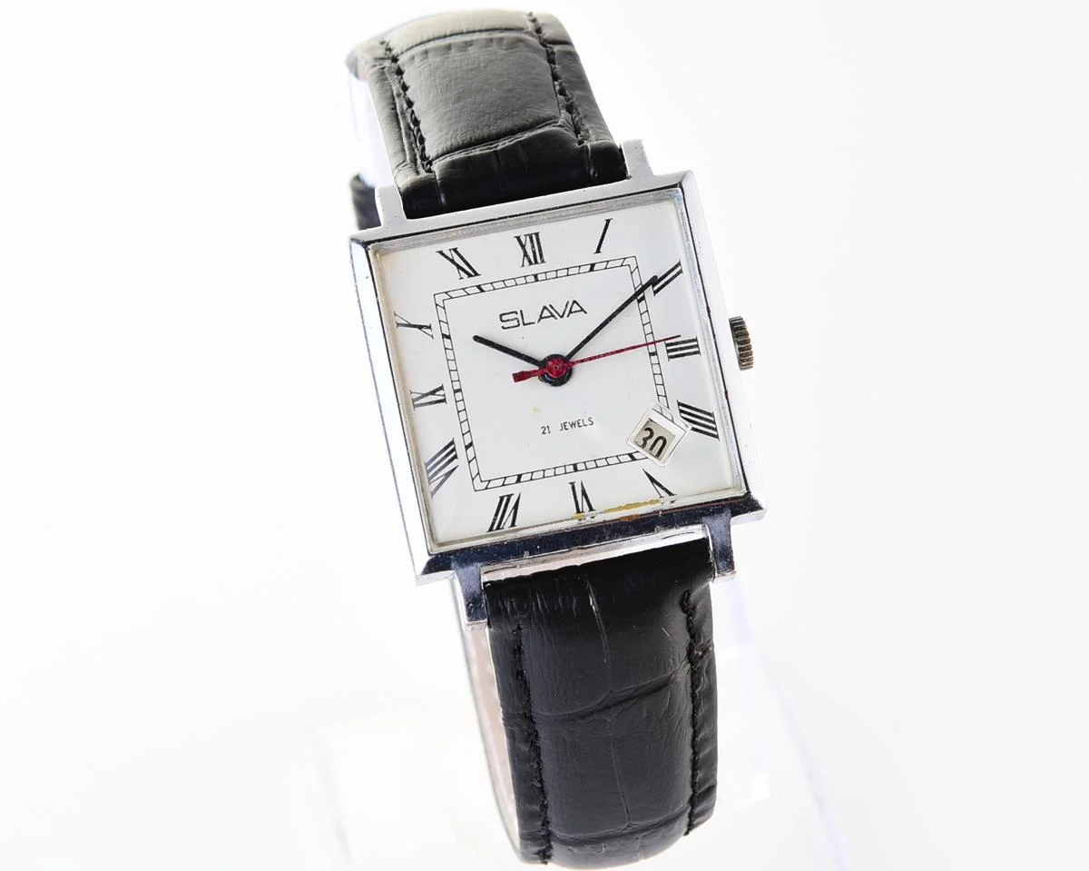 Slava Soviet mechanical vintage watch