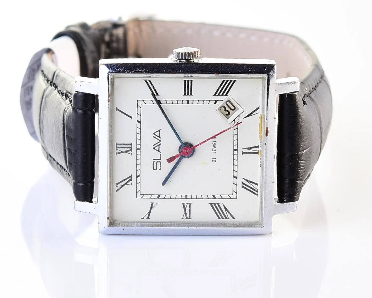 Slava Soviet mechanical vintage watch