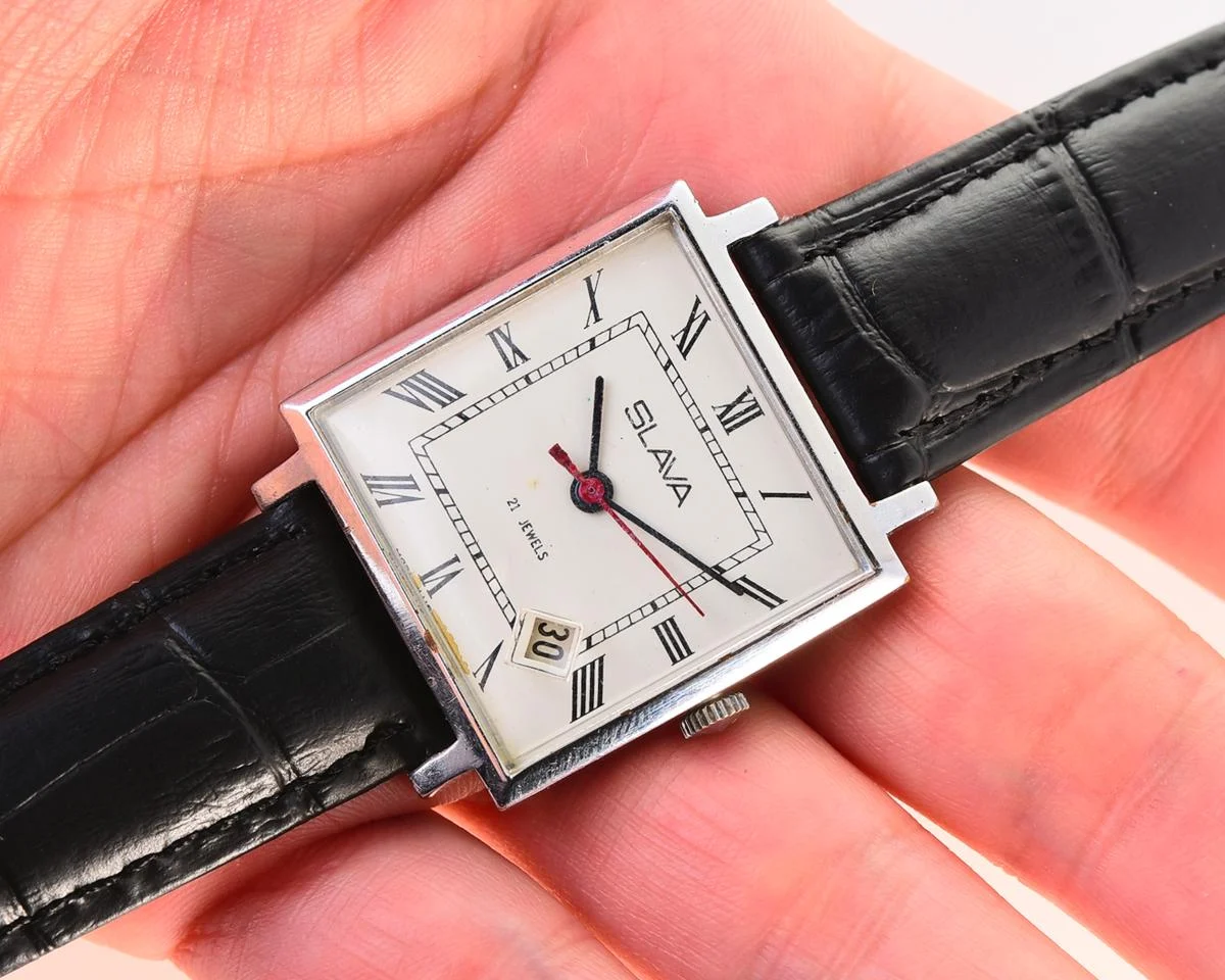 Slava Soviet mechanical vintage watch