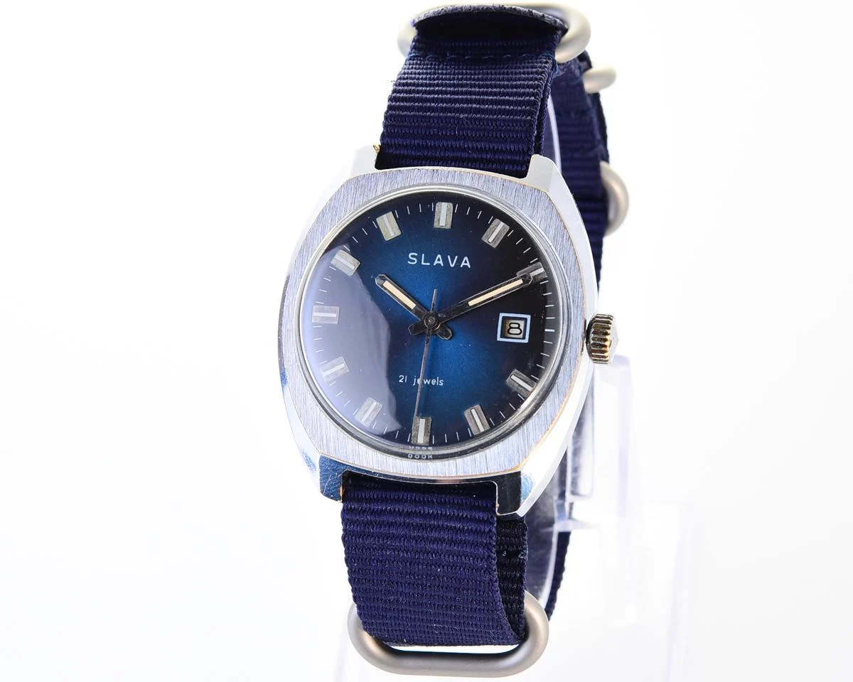 Slava Soviet vintage mechanical watch