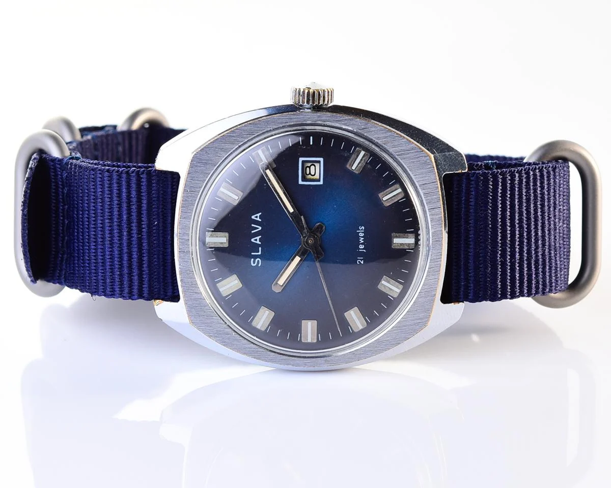 Slava Soviet vintage mechanical watch