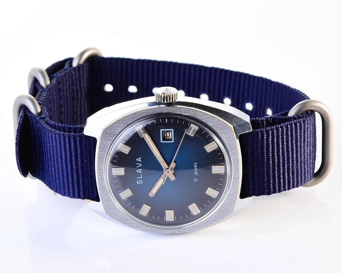 Slava Soviet vintage mechanical watch