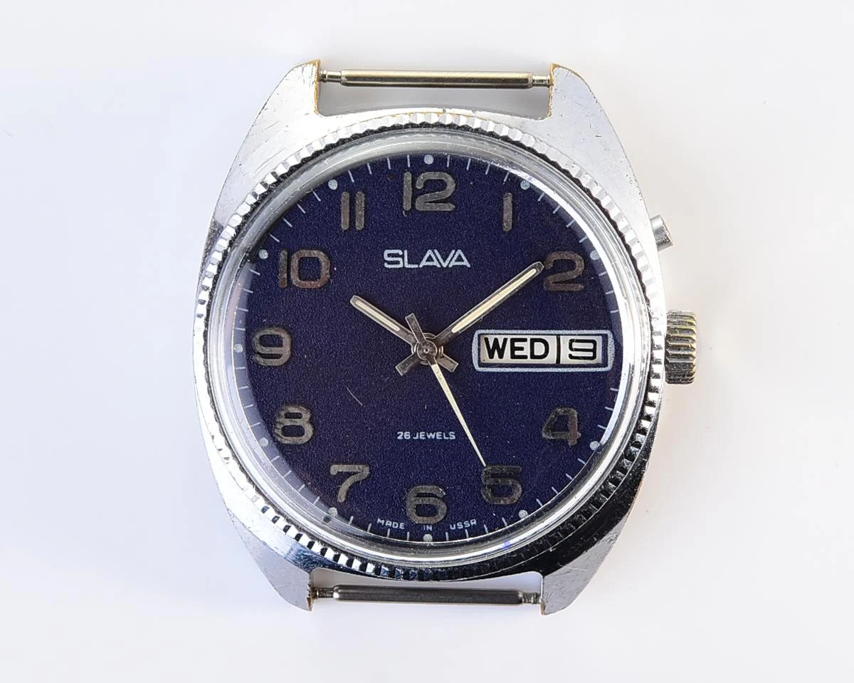 Slava Soviet mechanical vintage watch