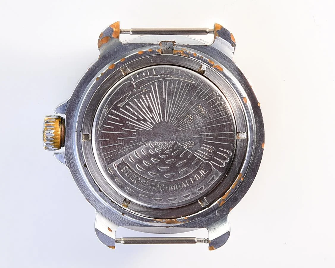 Komandirskie mechanical wrist watch with admiral Kuznetsov aircraft carrier!