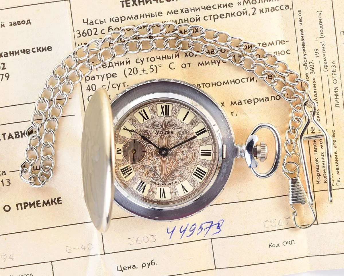 TIME CAPSULE: Molnija pocket watch, with Hunter, New Old Stock!