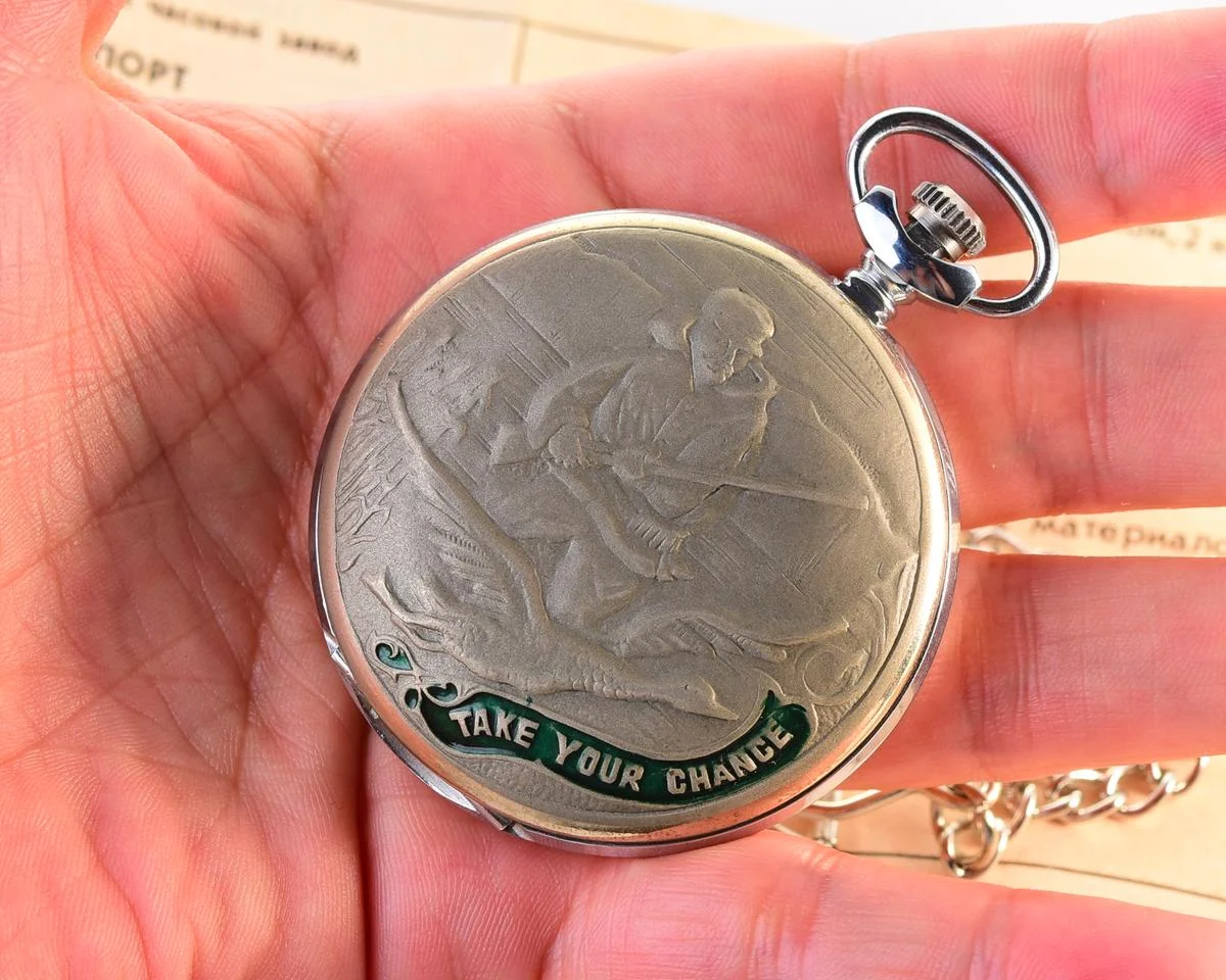 TIME CAPSULE: Molnija pocket watch, with Hunter, New Old Stock!
