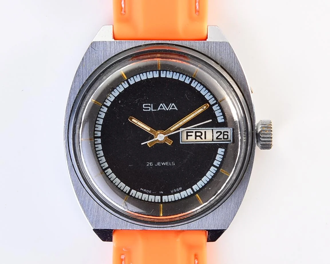 Slava Soviet mechanical vintage watch