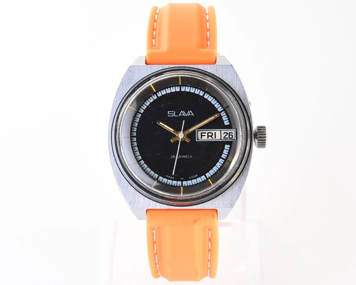 Slava Soviet mechanical vintage watch