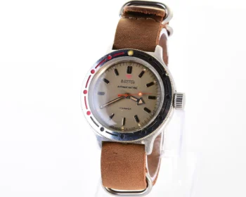 Vostok Amphibia mechanical watch with genuine leather NATO strap!