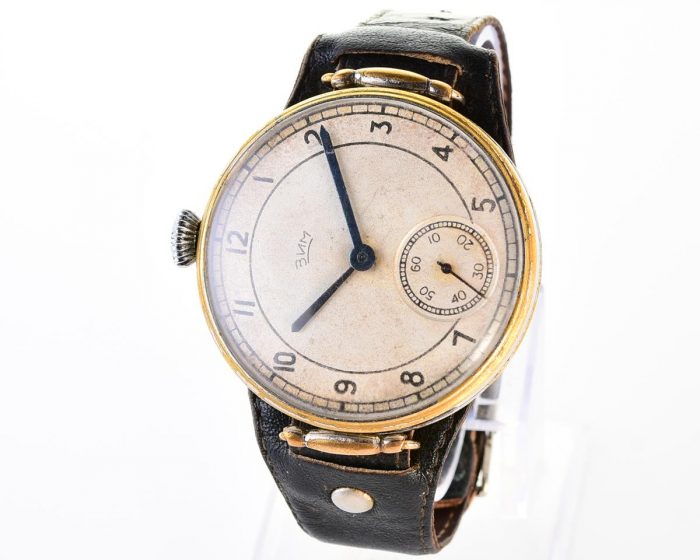 Large vintage soviet mechanical watch ZIM