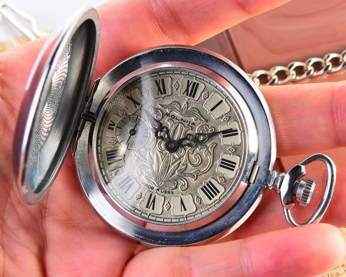 TIME CAPSULE: Molnija pocket watch, New Old Stock!
