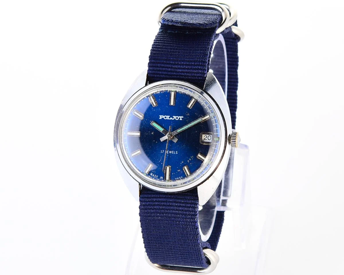 Soviet Poljot mechanical wrist watch