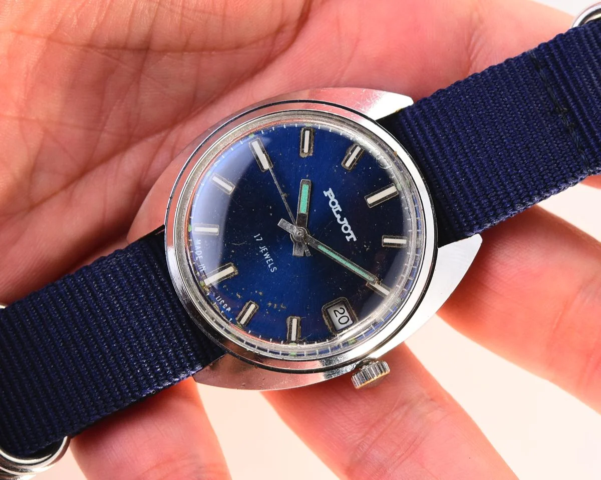 Soviet Poljot mechanical wrist watch